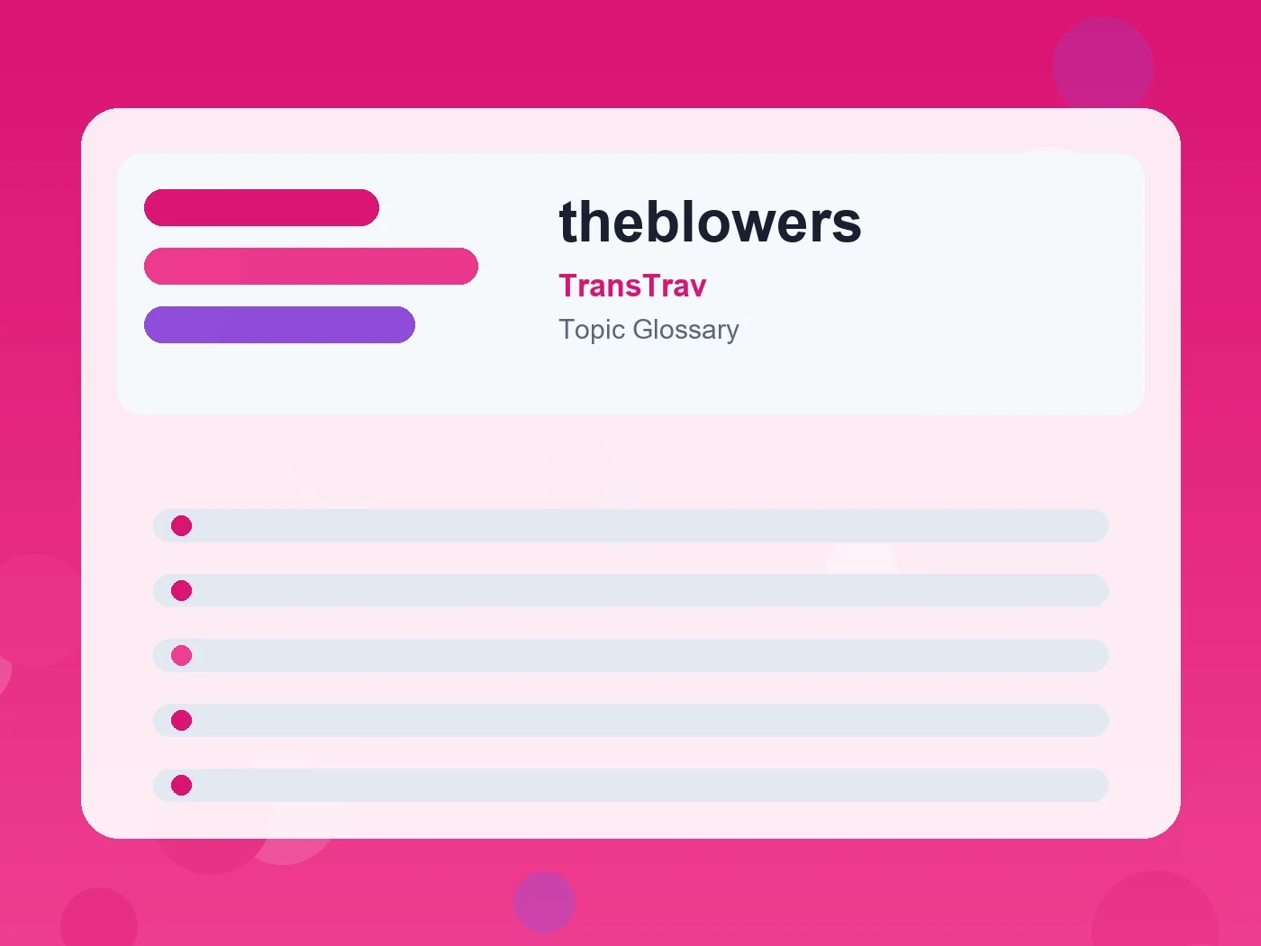 TransTrav theblowers guide visual