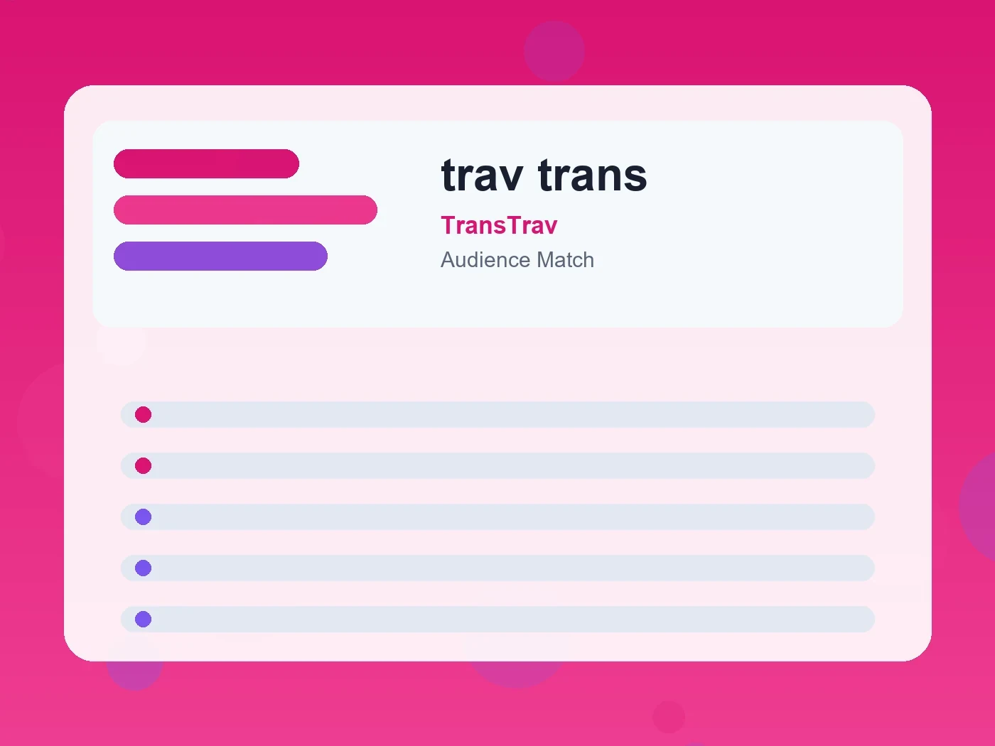 TransTrav trav trans guide visual