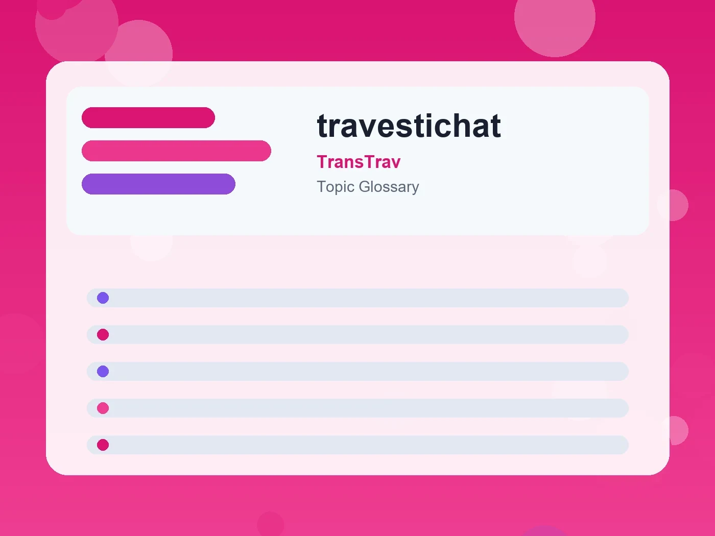 TransTrav travestichat guide visual