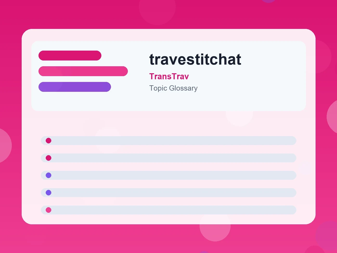 TransTrav travestitchat guide visual