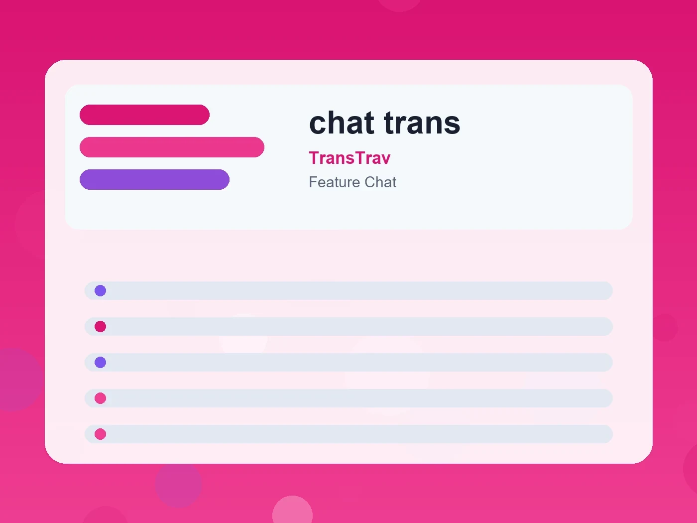 TransTrav chat trans guide visual