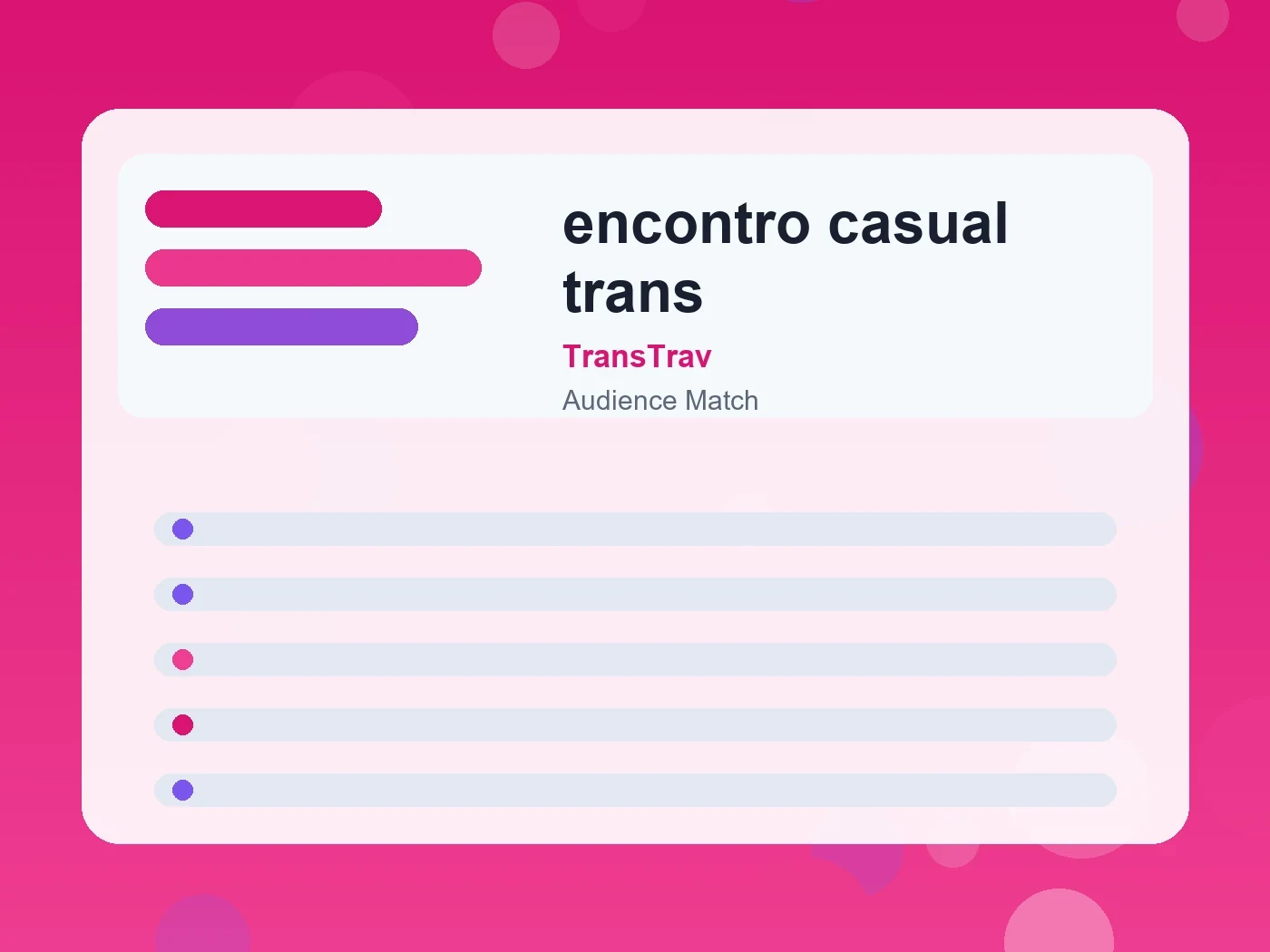 TransTrav encontro casual trans guide visual