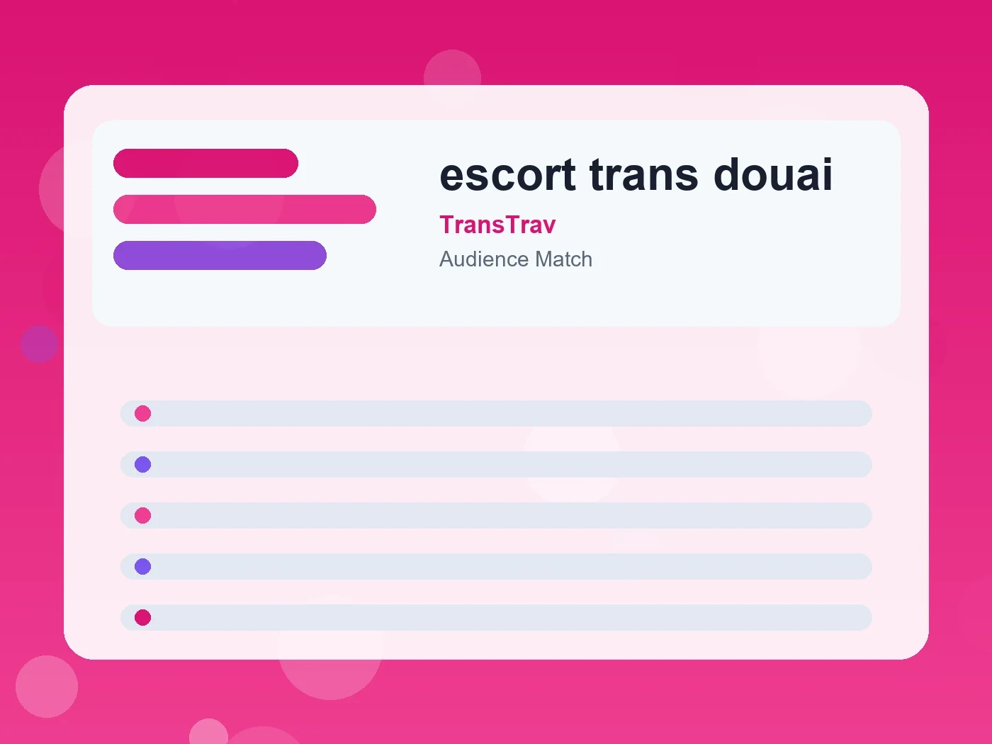 TransTrav escort trans douai guide visual